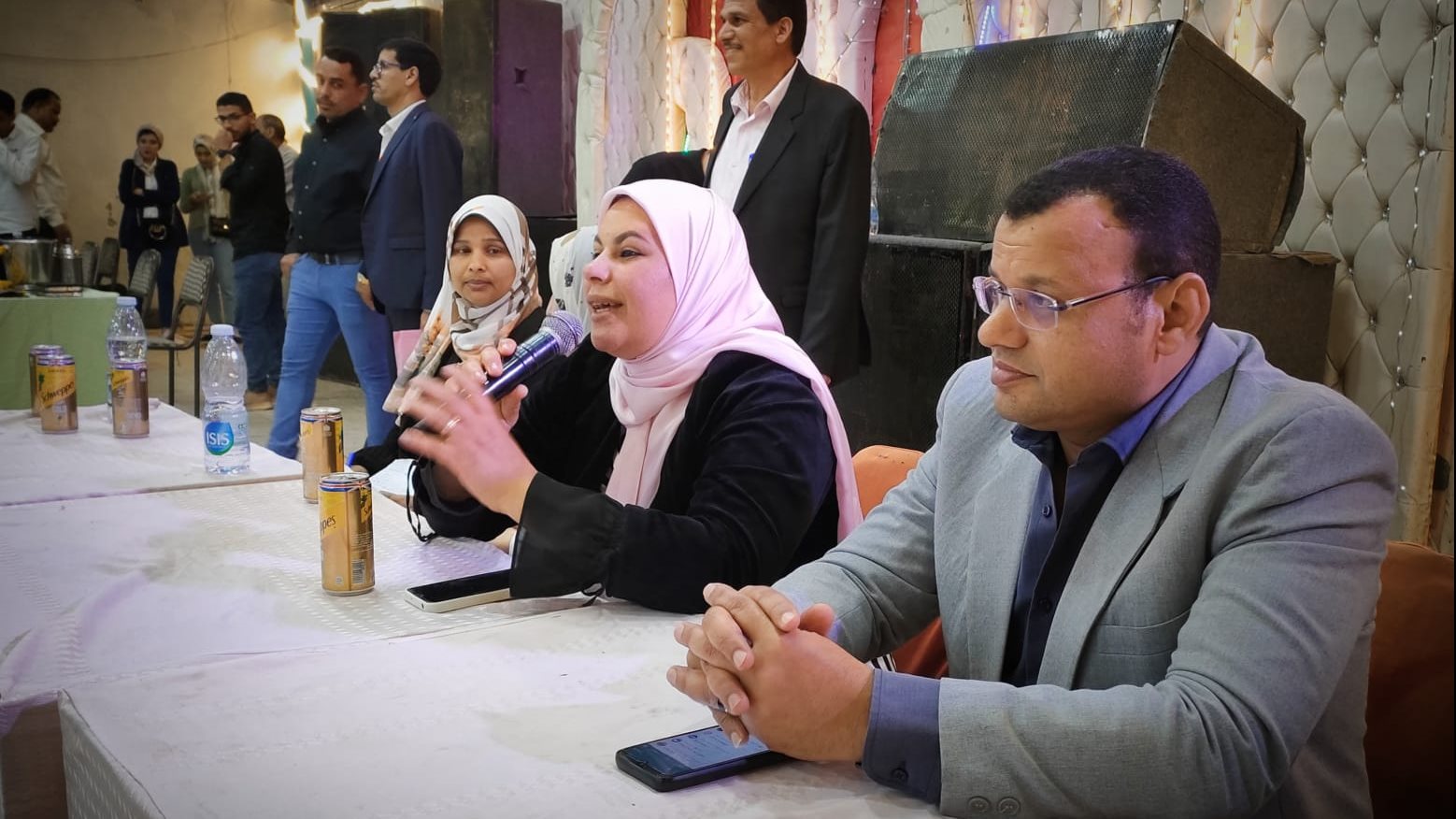 أثناء ندوة التوعية بمياه الفيوم