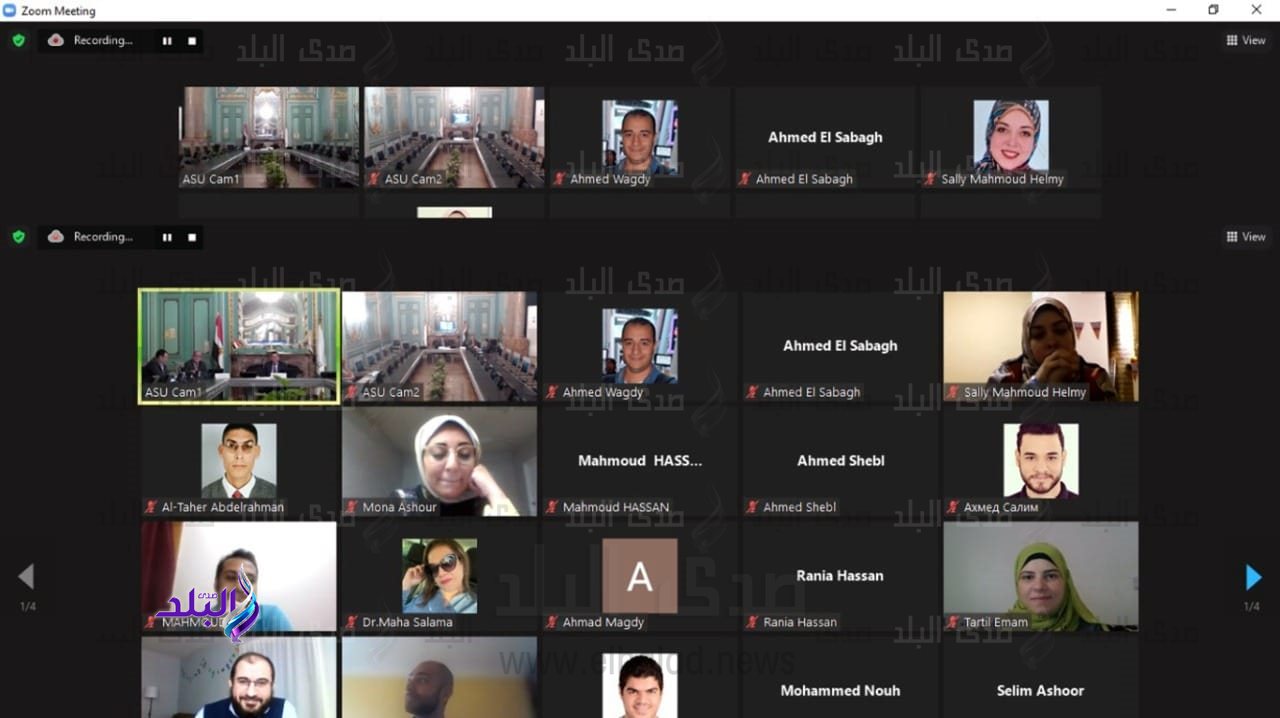 رئيس جامعة عين شمس يجري حواراً مع أعضاء هيئة التدريس المبعوثين