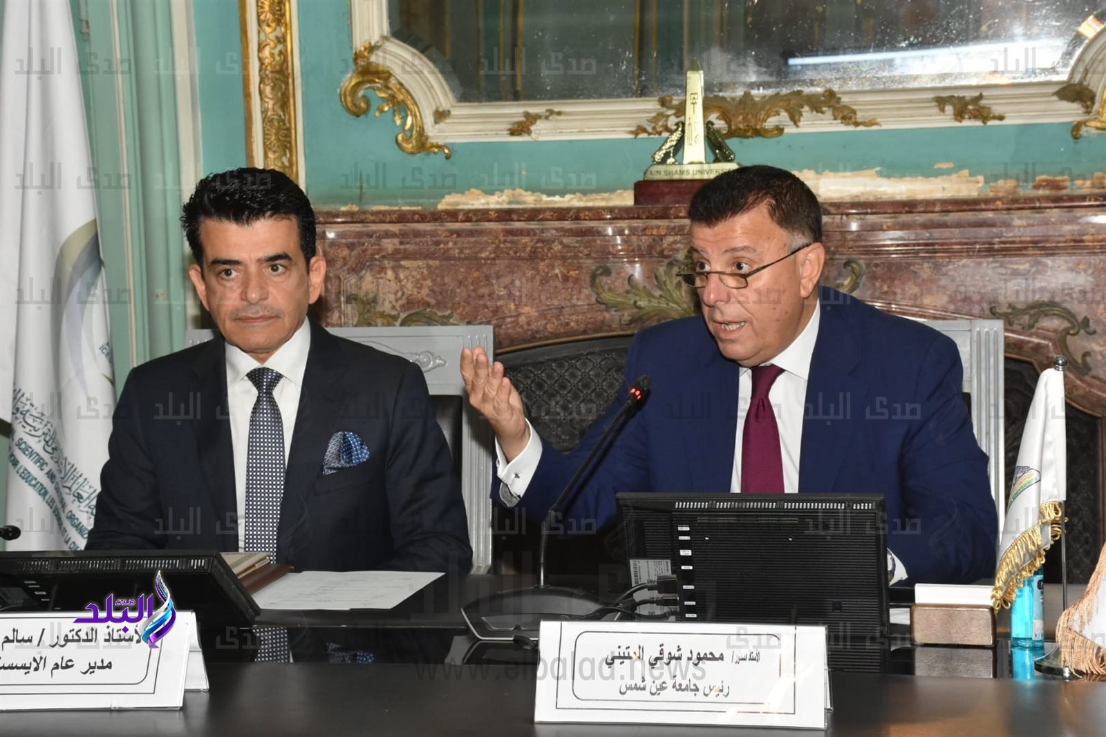 التعاون المشترك بين إيسسكو وكلية الاثار جامعة عين شمس وجامعة فيلبس ماربورج