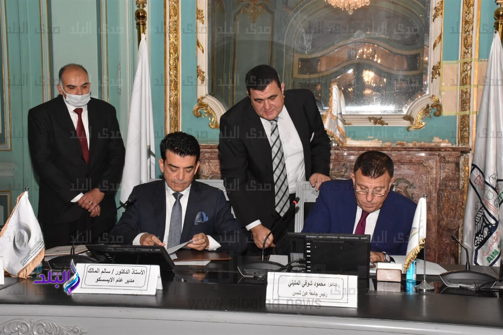 التعاون المشترك بين إيسسكو وكلية الاثار جامعة عين شمس وجامعة فيلبس ماربورج