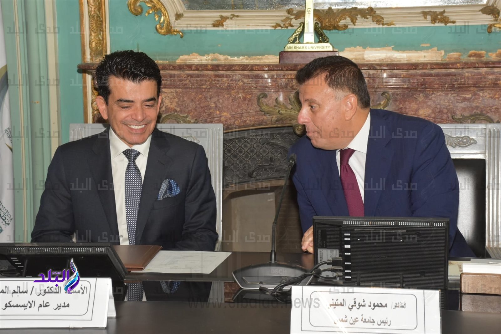 التعاون المشترك بين إيسسكو وكلية الاثار جامعة عين شمس وجامعة فيلبس ماربورج