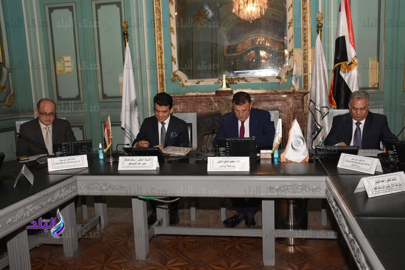 التعاون المشترك بين إيسسكو وكلية الاثار جامعة عين شمس وجامعة فيلبس ماربورج