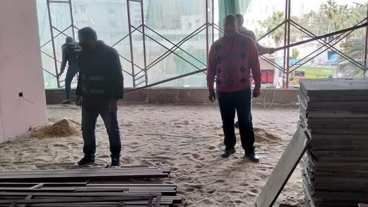 إيقاف أعمال بناء مخالف بأحياء الإسكندرية