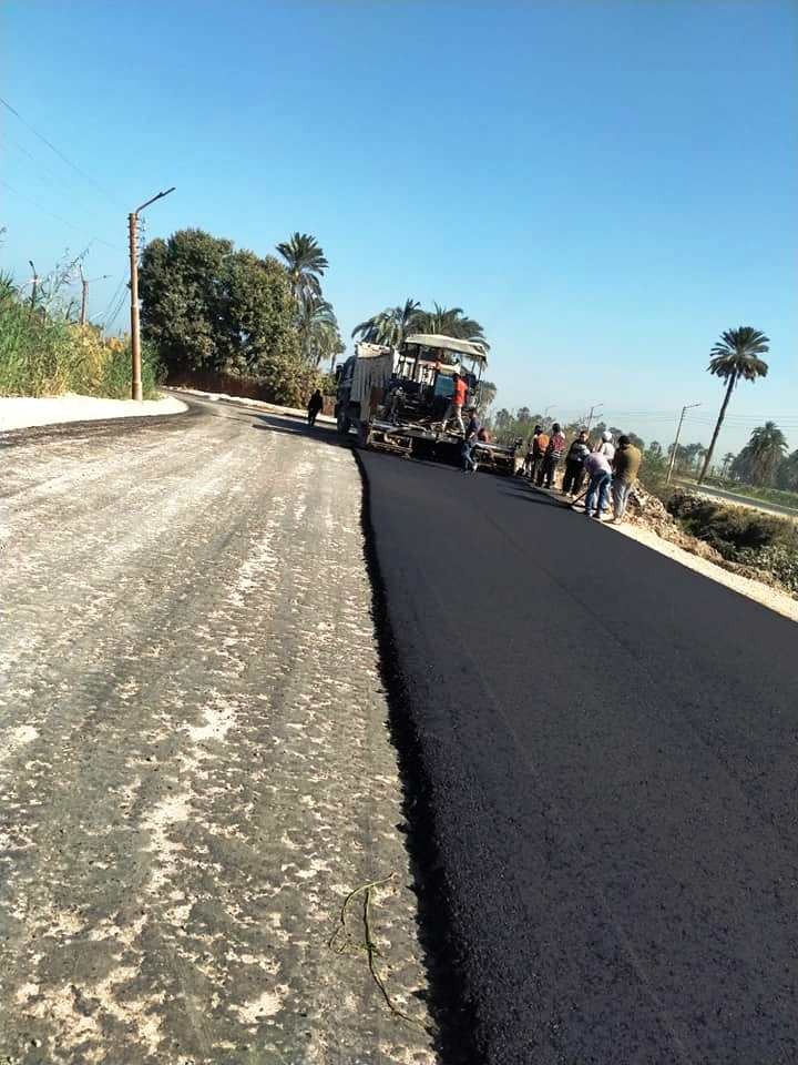 رصف شوارع طهطا بسوهاج