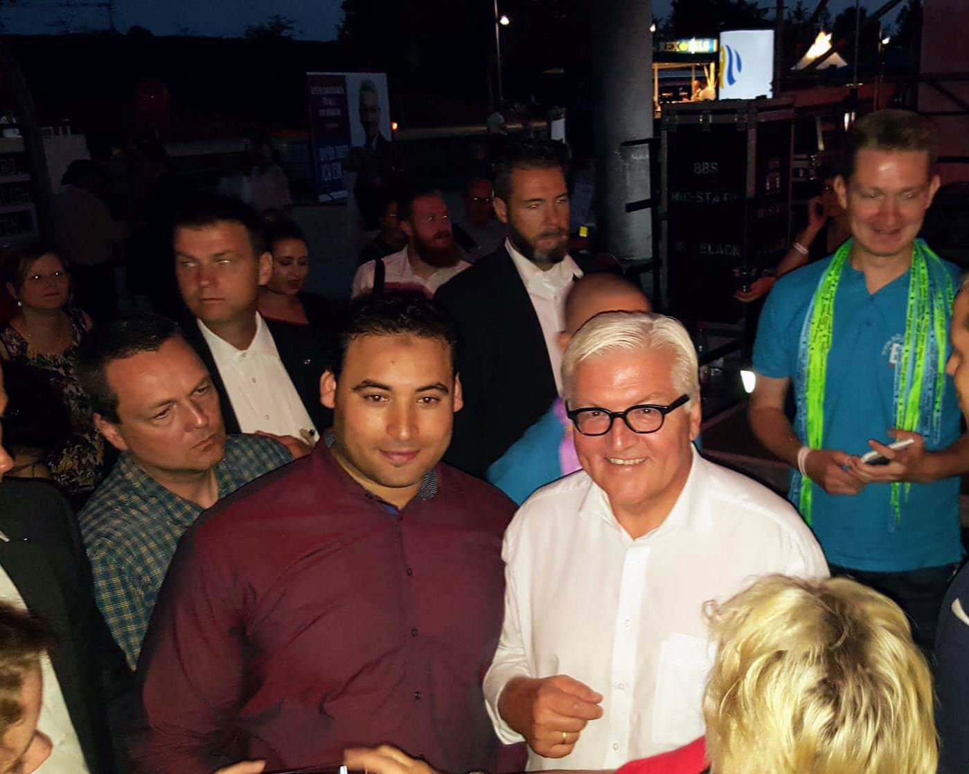 صلاح رفقة رئيس ألمانيا 