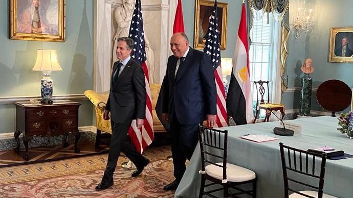 وزيرا الخارجية المصري والأمريكي