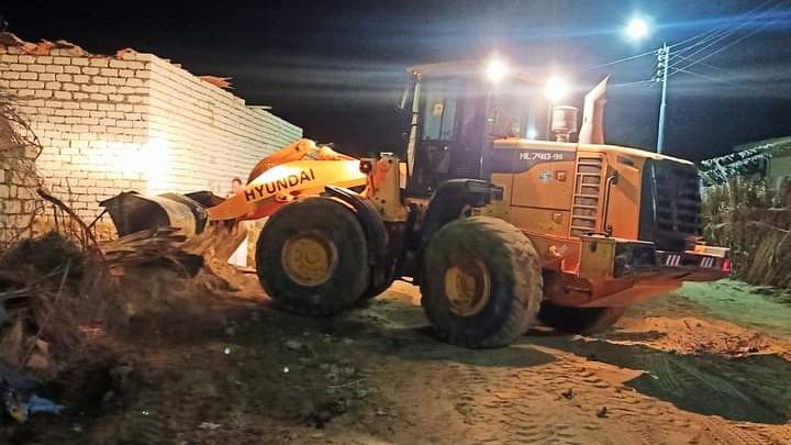 تمهيد الشوارع بواحة سيوة 