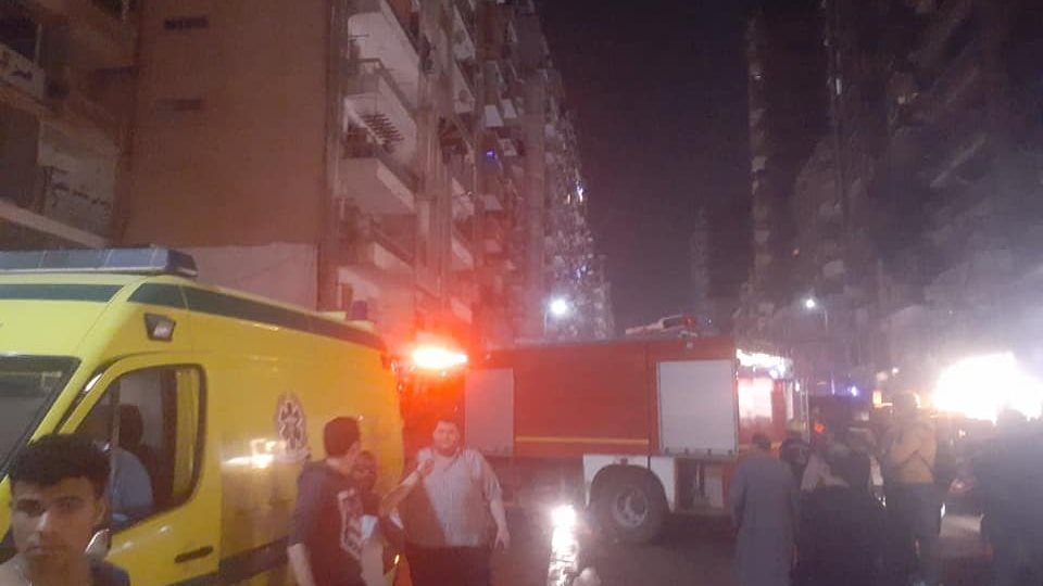إخماد حريق شرقي الإسكندرية