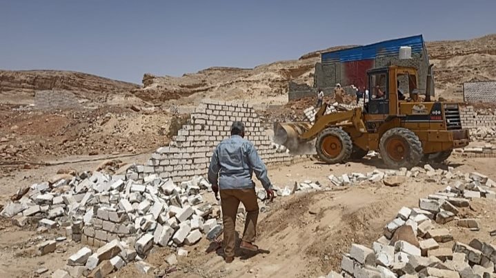 التعديات على الأراضي الزراعية بالمنيا 