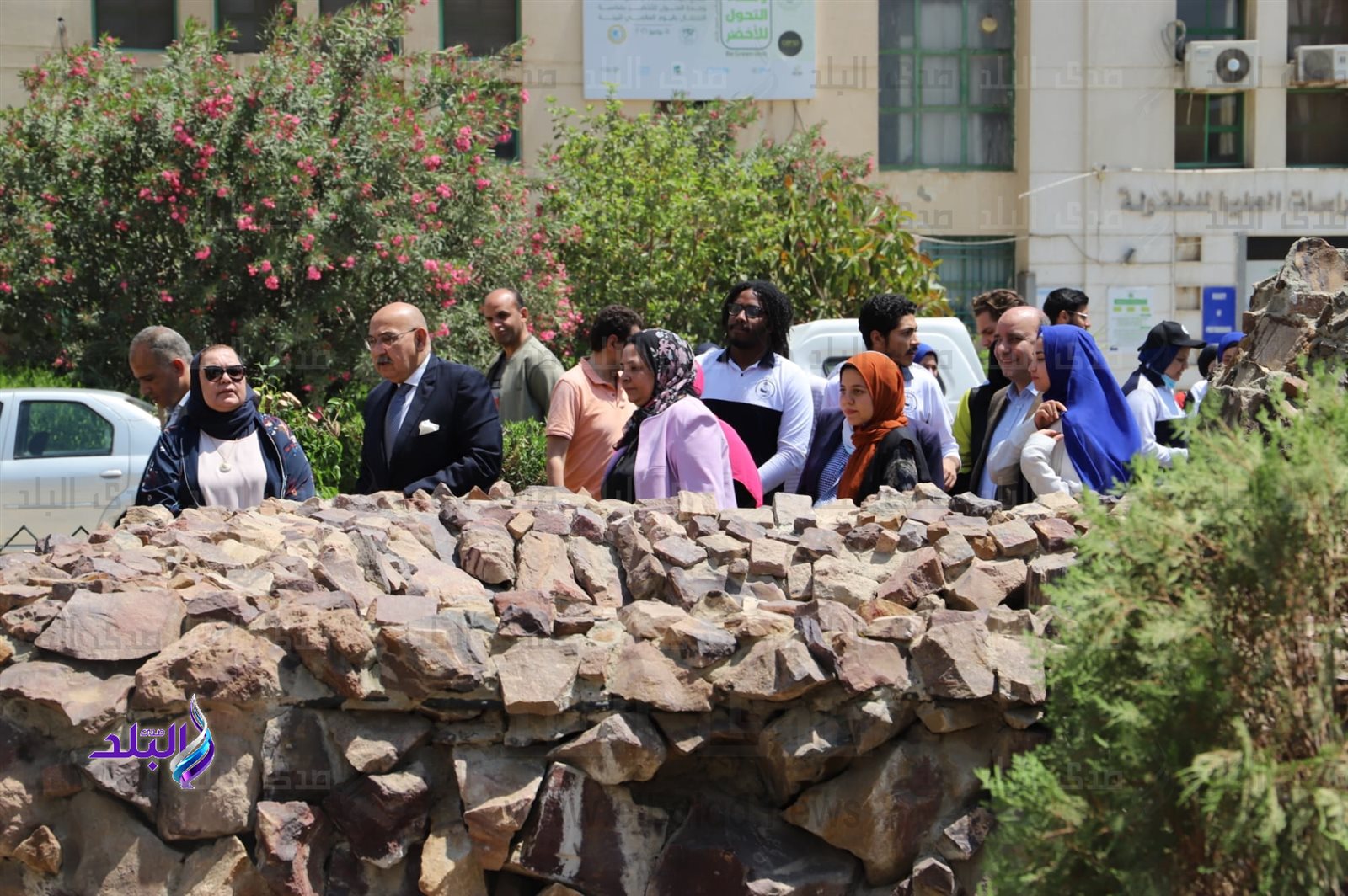 جامعة عين شمس تزرع الأشجار