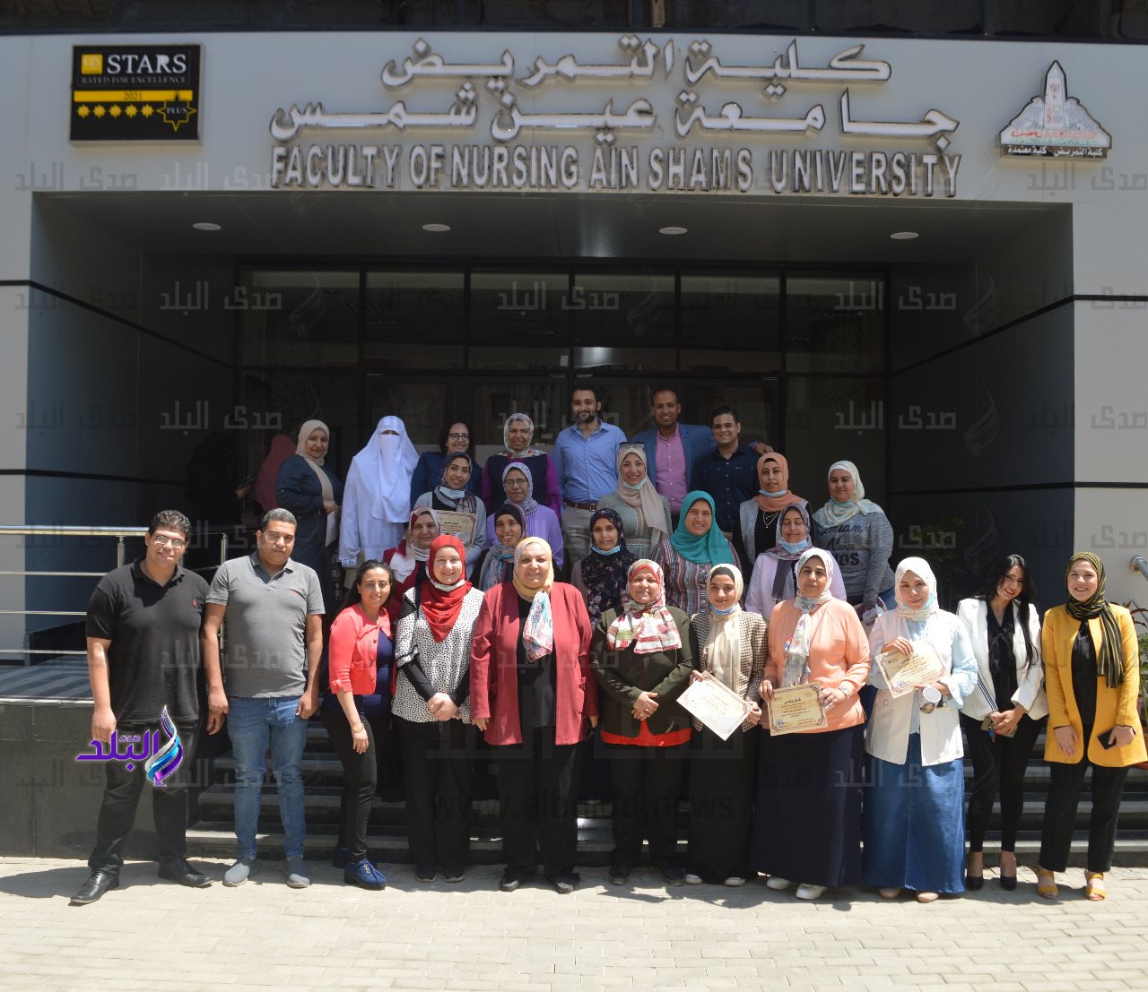 تكريم مسئولى المنصة الإلكترونية بكلية التمريض جامعة عين شمس