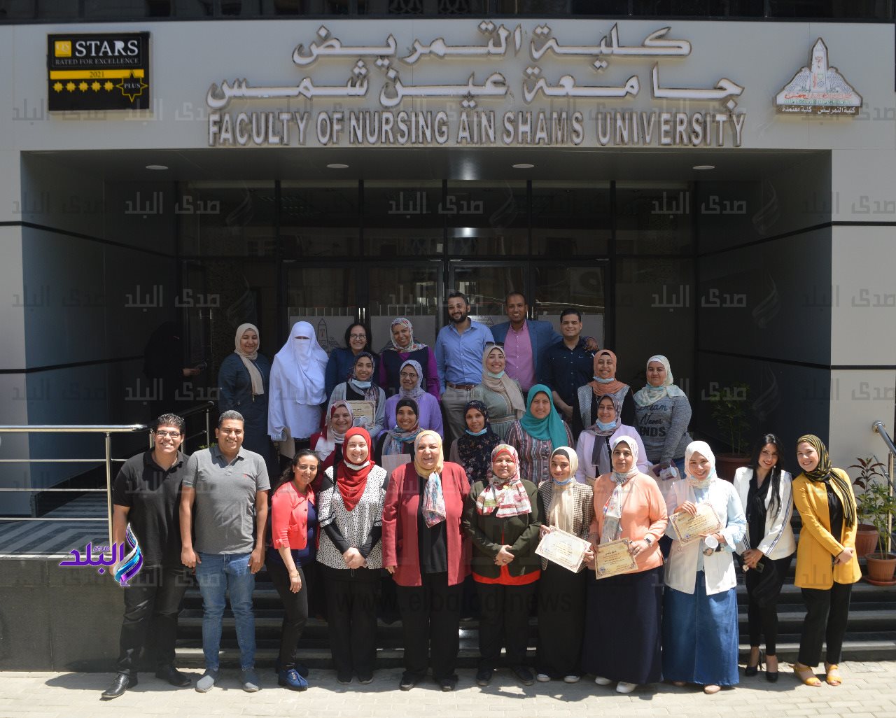 تكريم مسئولى المنصة الإلكترونية بكلية التمريض جامعة عين شمس