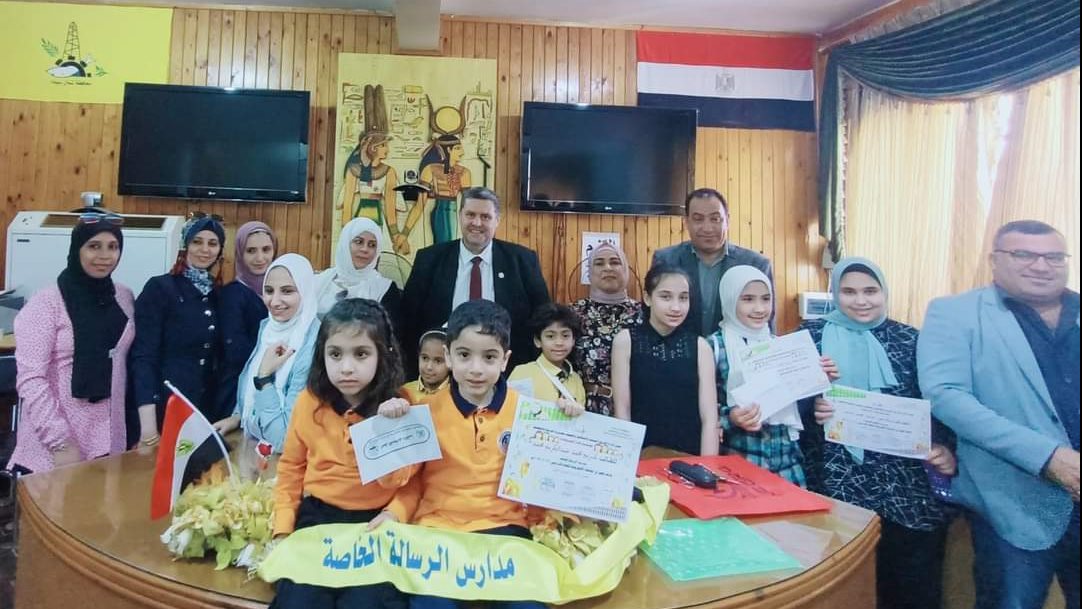 الفائزون في مسابقة التربية السكانية في سيناء 