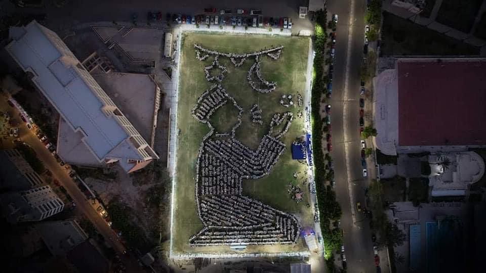 طلاب هندسة يبدعون في حفل إفطار جماعي