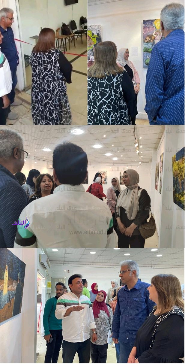 معرض لإنتاج طلاب الفرقة الخامسة بكلية تربية فنية حلوان