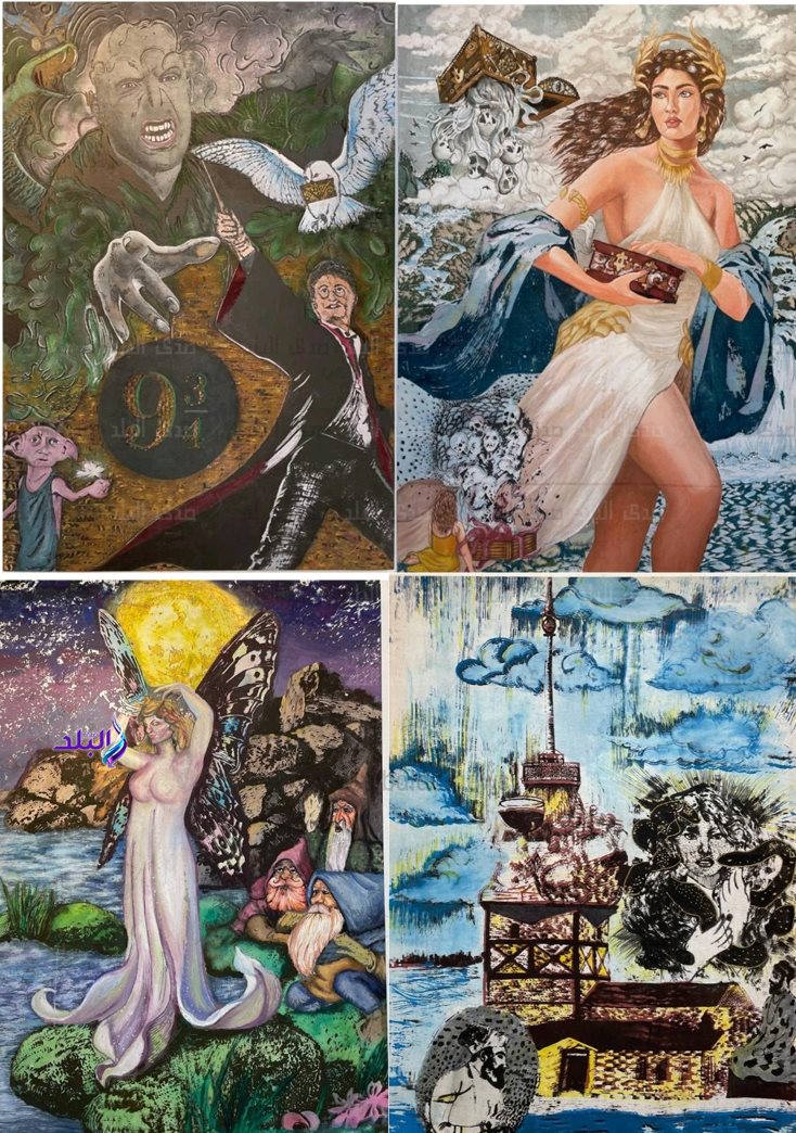 معرض لإنتاج طلاب الفرقة الخامسة بكلية تربية فنية حلوان