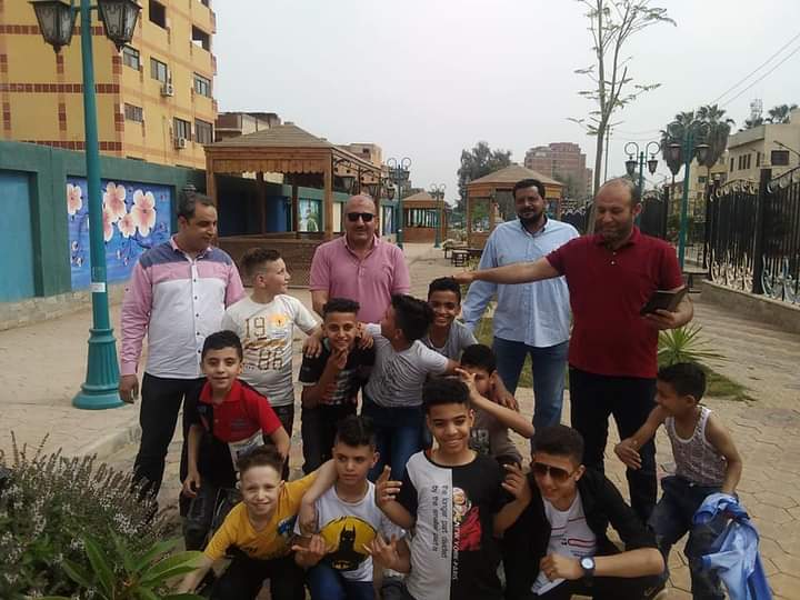 احتفال الاطفال بعيد الفطر في المنوفية