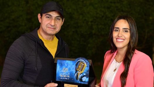 ياسر جلال مع فاطمة مصطفى