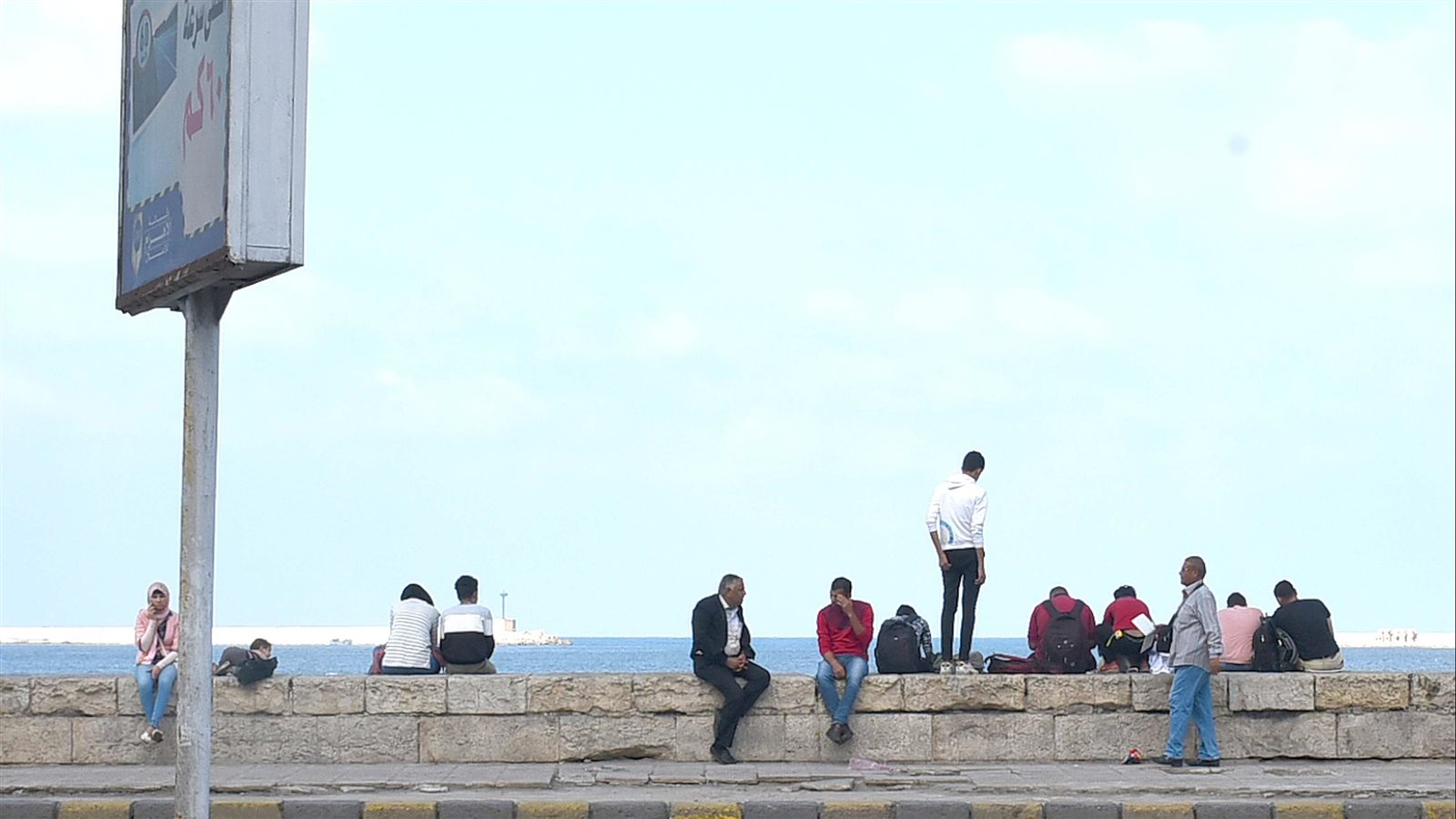 صورة من كورنيش الإسكندرية