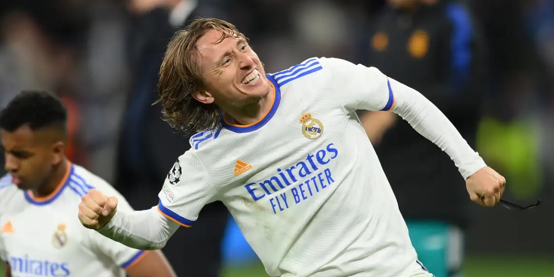 لوكا مودريتش لاعب فريق ريال مدريد