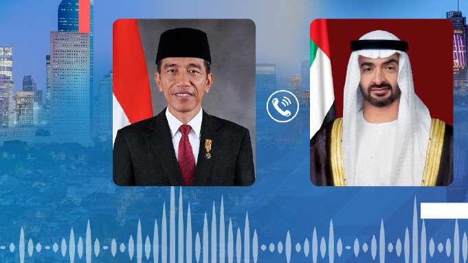 محمد بن زايد والرئيس الأندونيسي 