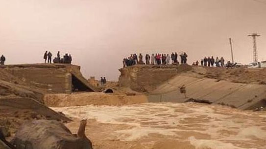 انهيار جسر في سوريا 