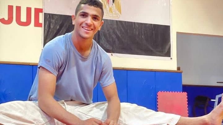 يسري سامي لاعب المنتخب الوطني للجودو