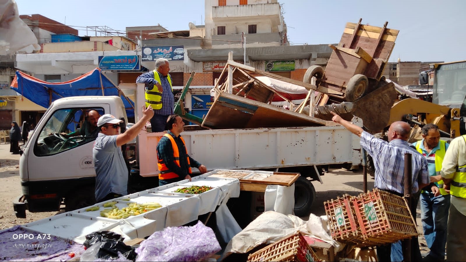 رفع الإشغالات لتيسير الحركة المرورية 