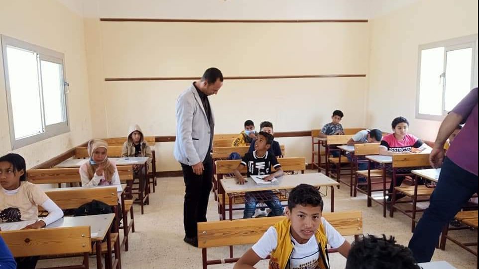 متابعة امتحانات صفوف النقل في شمال سيناء 