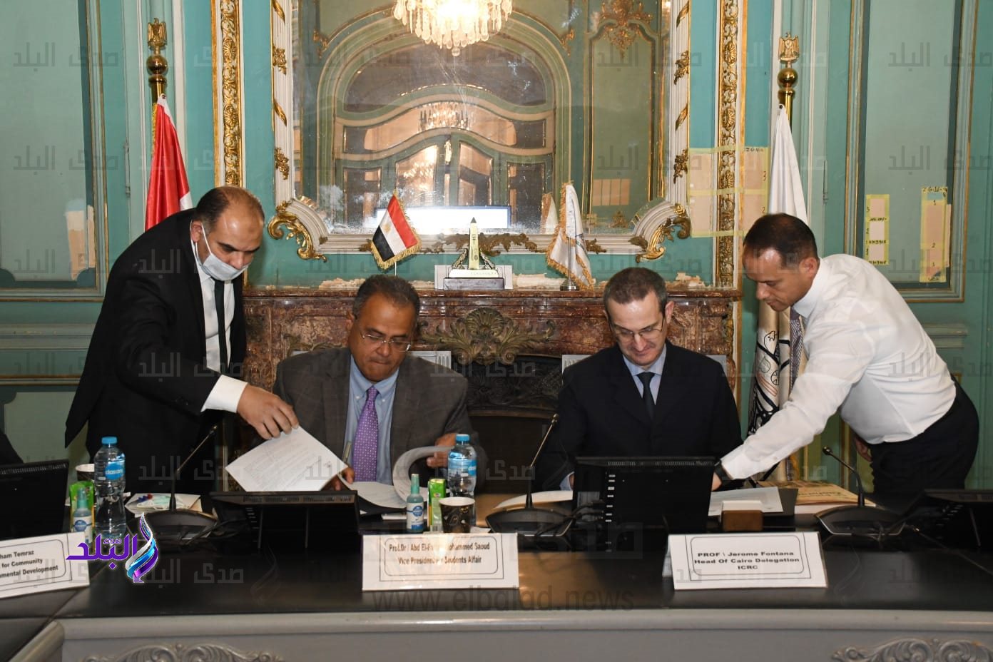 مذكرة تفاهم وتعاون بين كلية الحقوق بجامعة عين شمس واللجنة الدولية للصليب الأحمر