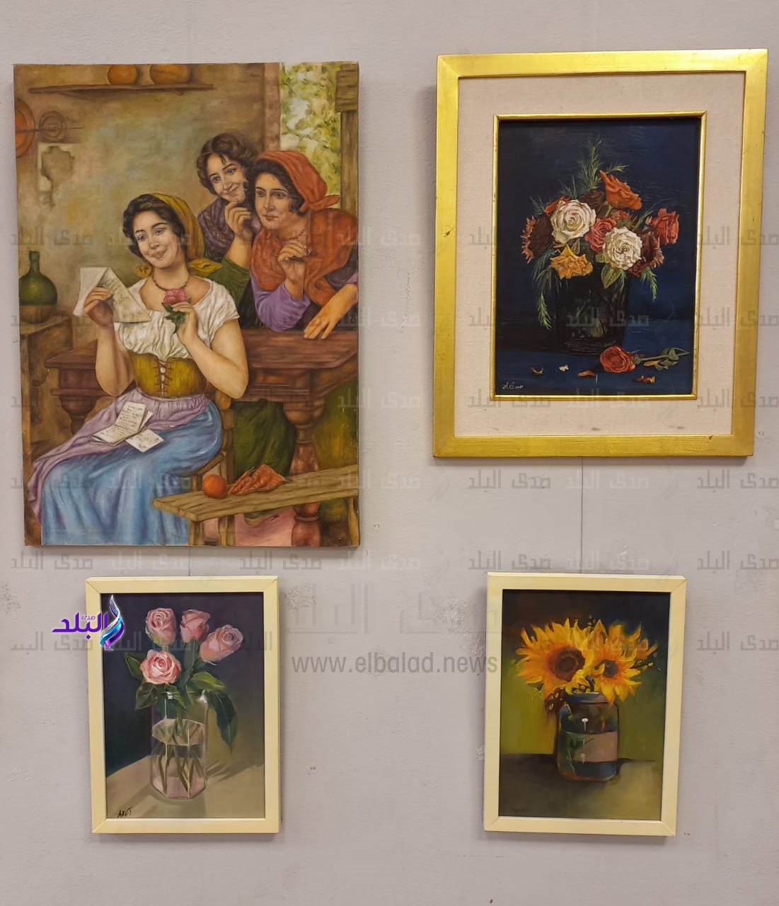 افتتاح معرض لبيع أعمال الطلاب بكلية الفنون الجميلة جامعة حلوان