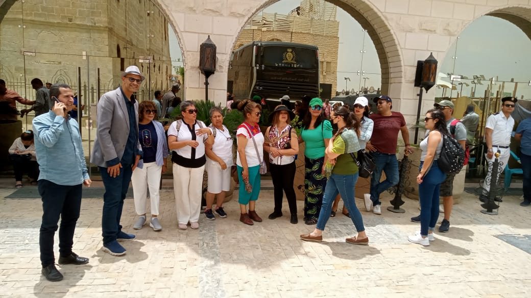 وفد سياحي ألماني بدير جبل الطير 