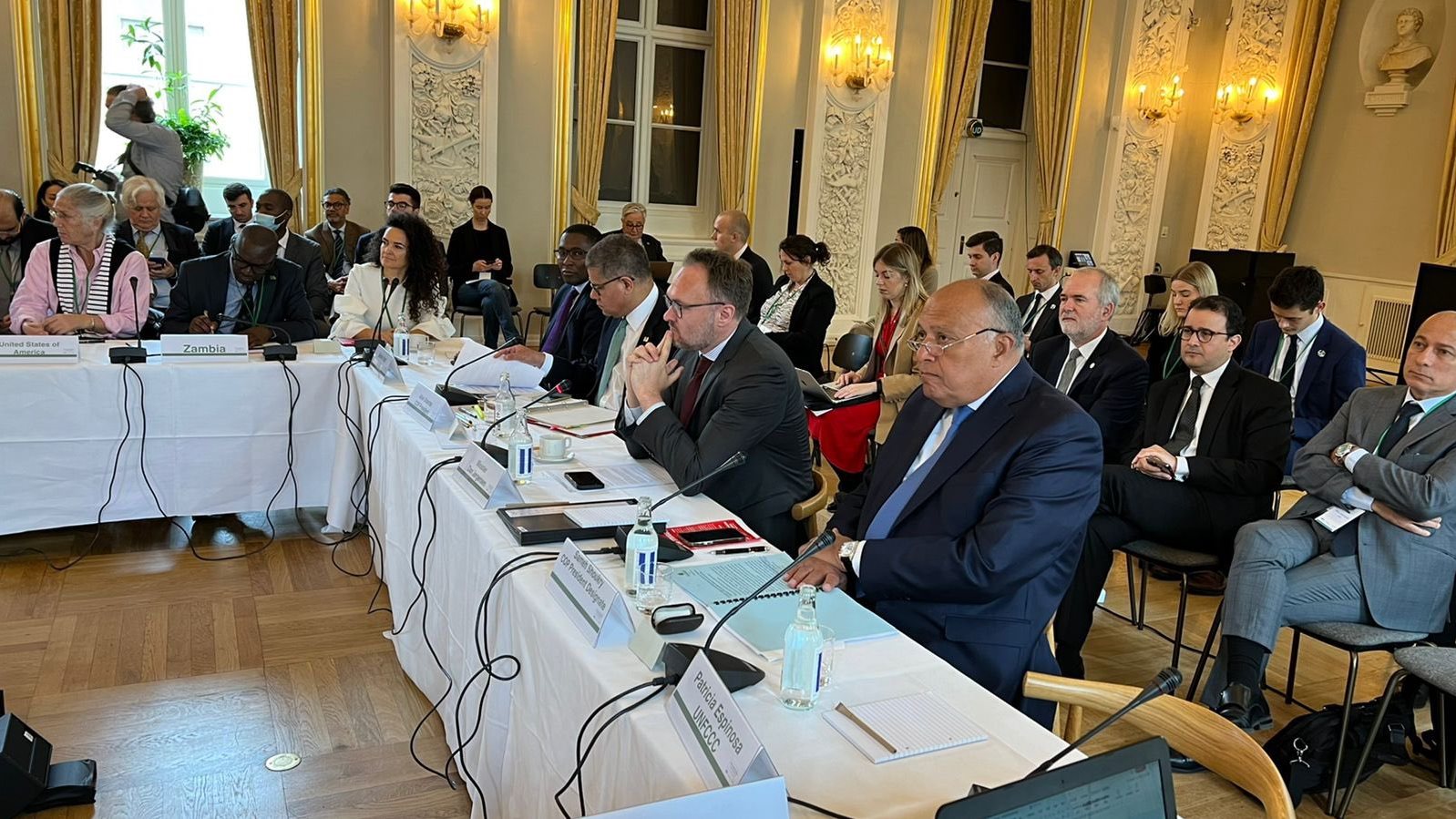 شكري يترأس جلسة الاجتماع الوزاري تنفيذ تعهدات المناخ