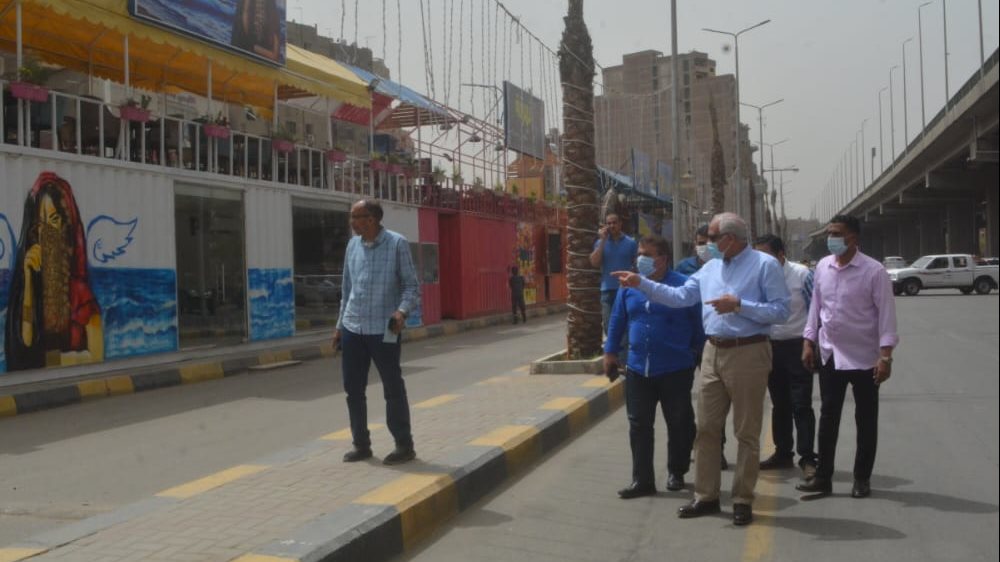 محافظ الجيزة يتفقد أعمال التطوير
