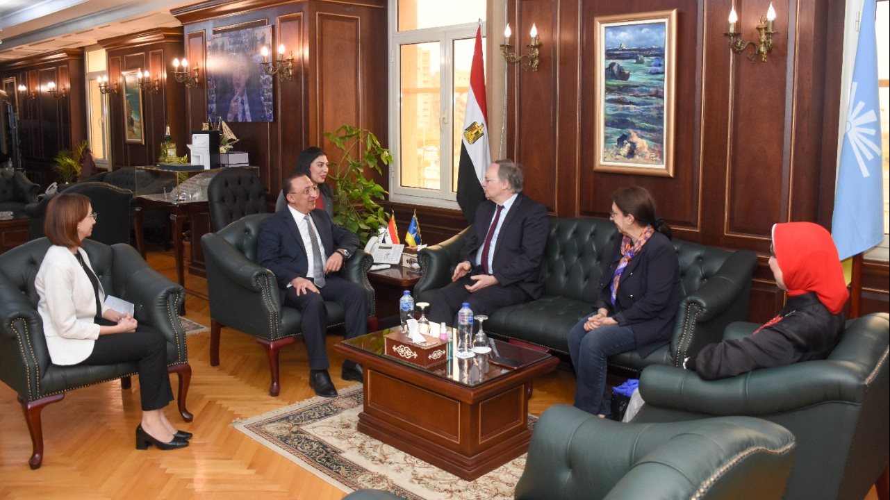 سفير الإتحاد الأوروبي في زيارة لمحافظ الإسكندرية