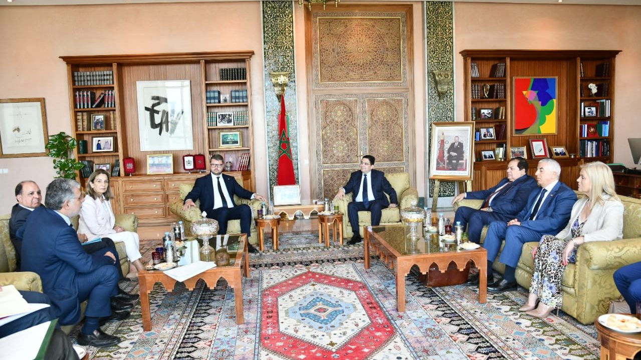 أبو العينين خلال لقاءات وفد برلمان البحر المتوسط بالمغرب