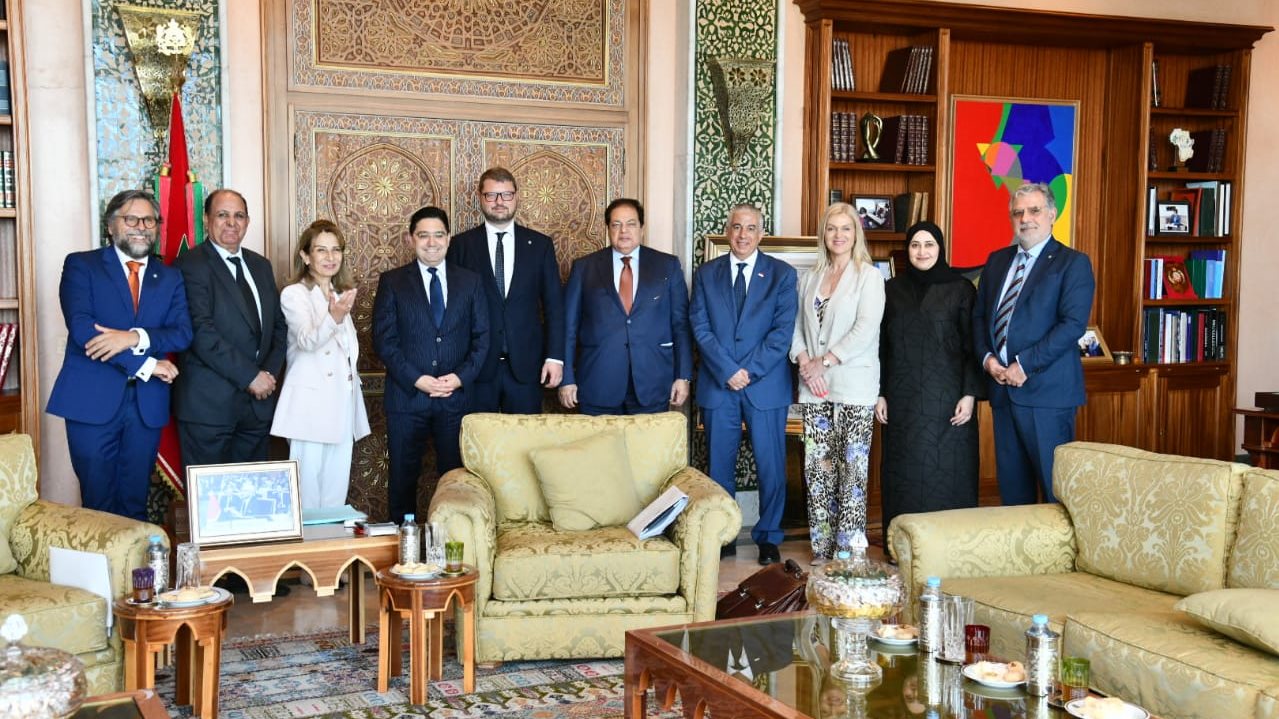أبو العينين خلال لقاءات وفد برلمان البحر المتوسط بالمغرب