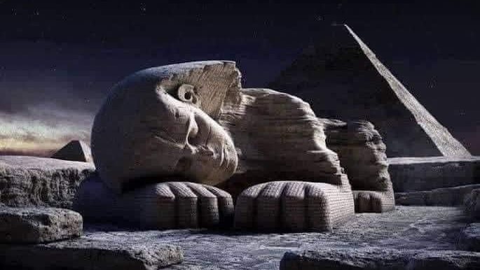 صورة مفبركة لـ أبو الهول
