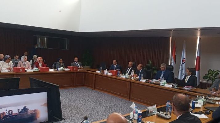 خلال تفقد وفد تعليم النواب الجامعة المصرية اليابانية 