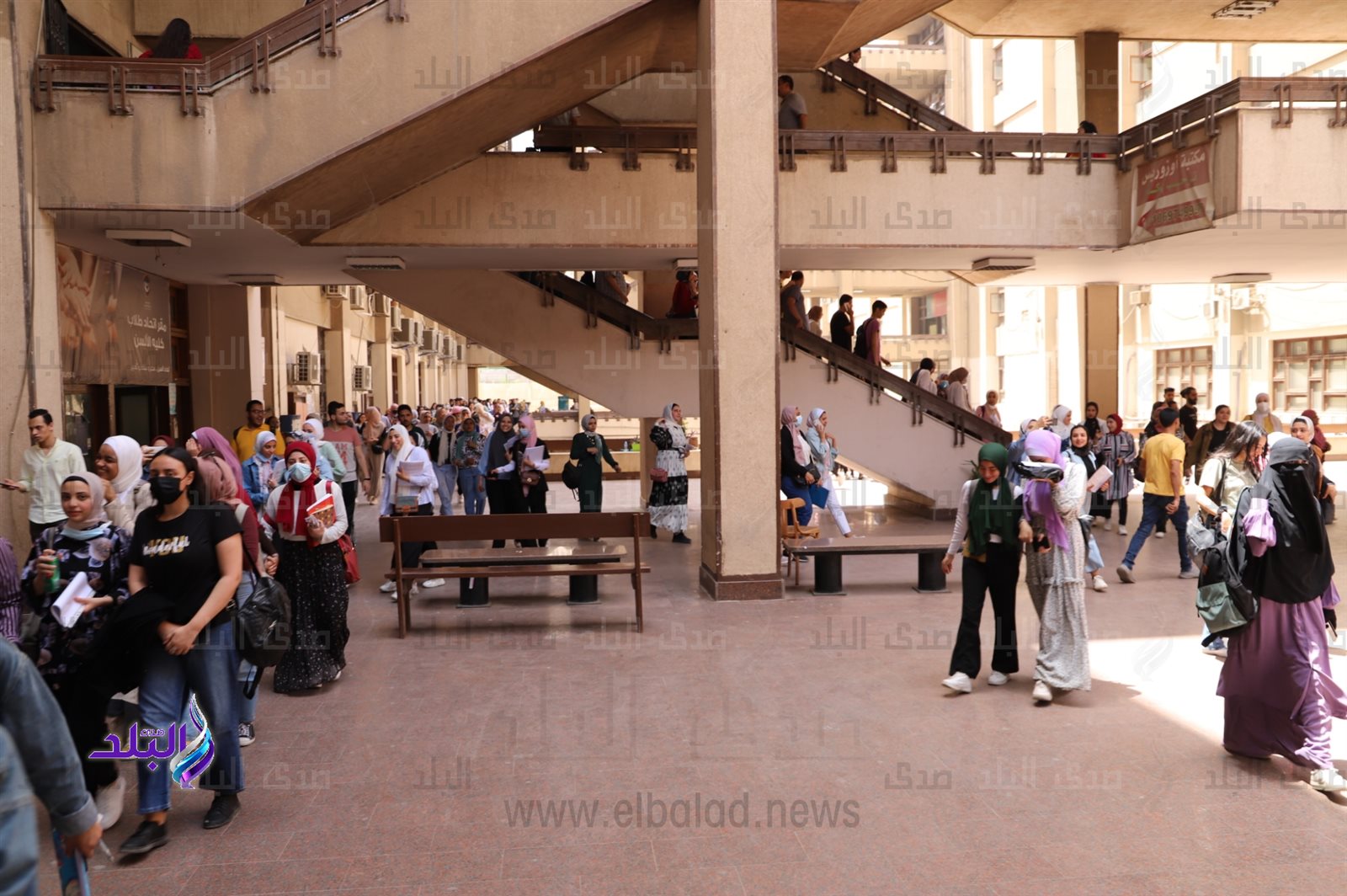 ألسن عين شمس تطلق صافرات الإنذار التجريبية لإخلاء الكلية