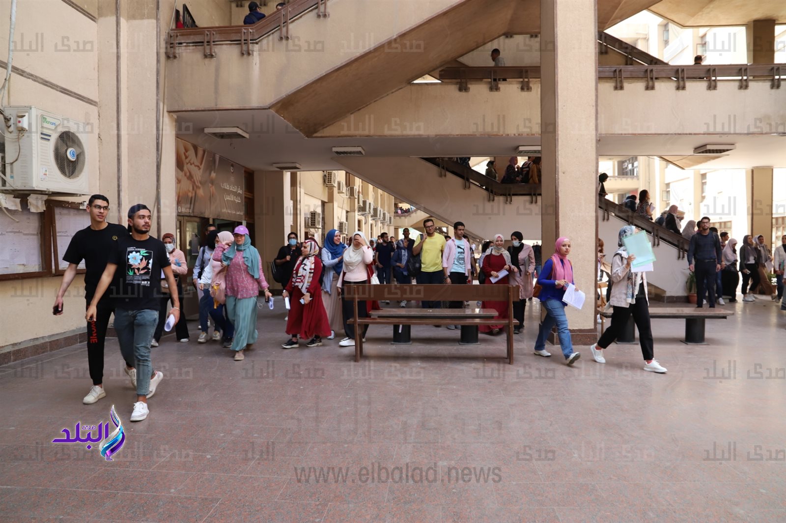 ألسن عين شمس تطلق صافرات الإنذار التجريبية لإخلاء الكلية