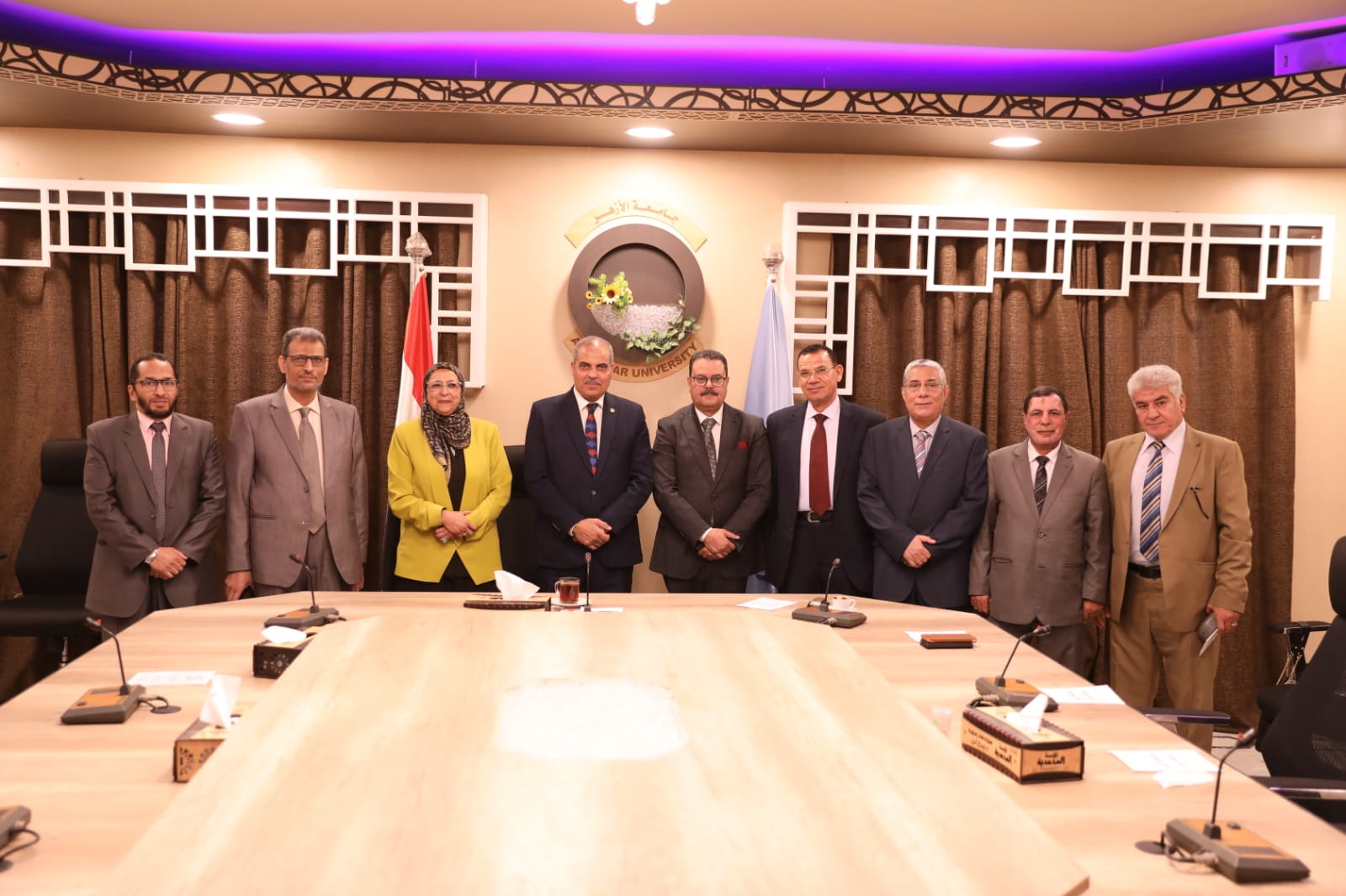 رئيس جامعة الأزهر يستقبل فريق ضمان الجودة
