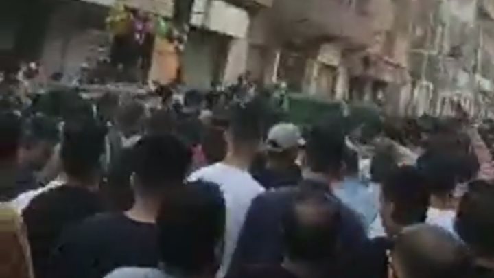 جنازة شاب قتل وسط المارة في المنوفية