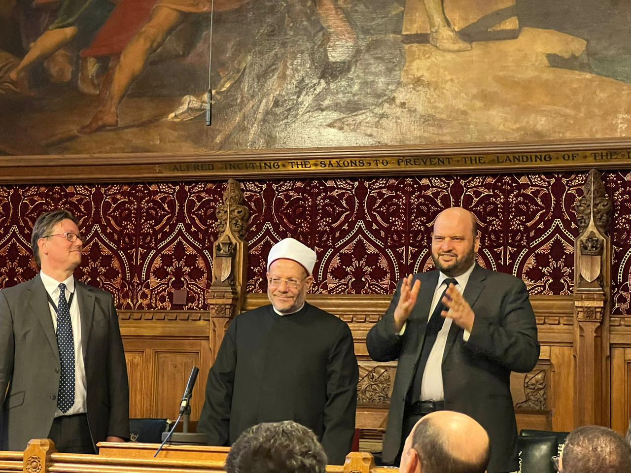 زيارة مفتي الجمهورية الي بريطانيا 