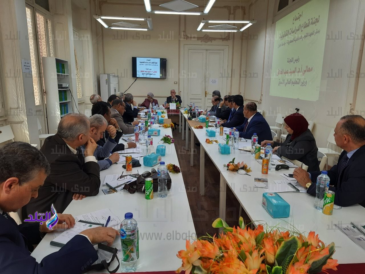 المعهد القومي للملكية الفكرية جامعة حلوان يستضيف لجنة قطاع الدراسات القانونية