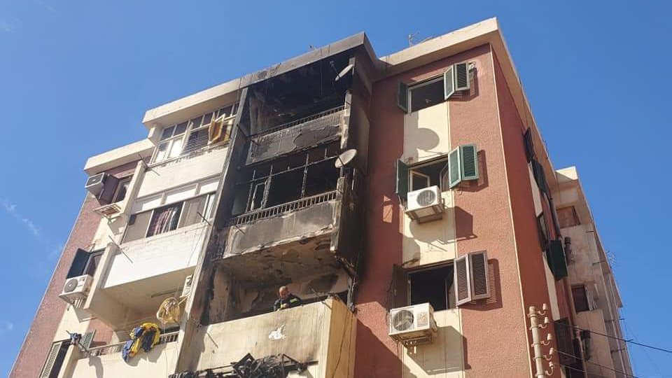 نشوب حريق في 3 شقق سكنية بمدينة أسيوط 