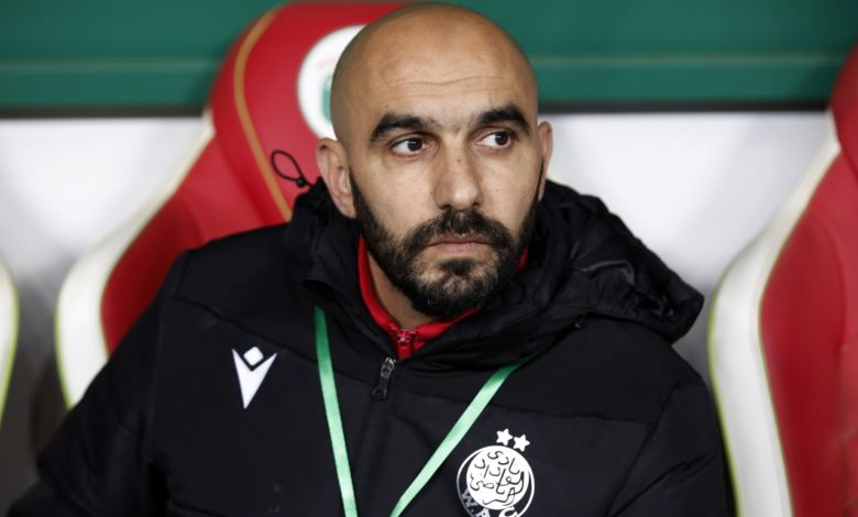 وليد الركراكي المدير الفني لفريق الوداد