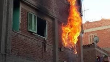 حريق بمنزل قديم غربي الإسكندرية