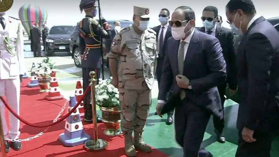 وصول الرئيس السيسي إلى مشروع مستقبل مصر