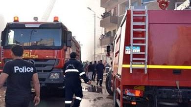 إخماد حريق بالعدوة 